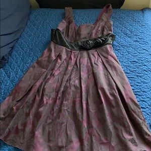 Purple and Black Dress